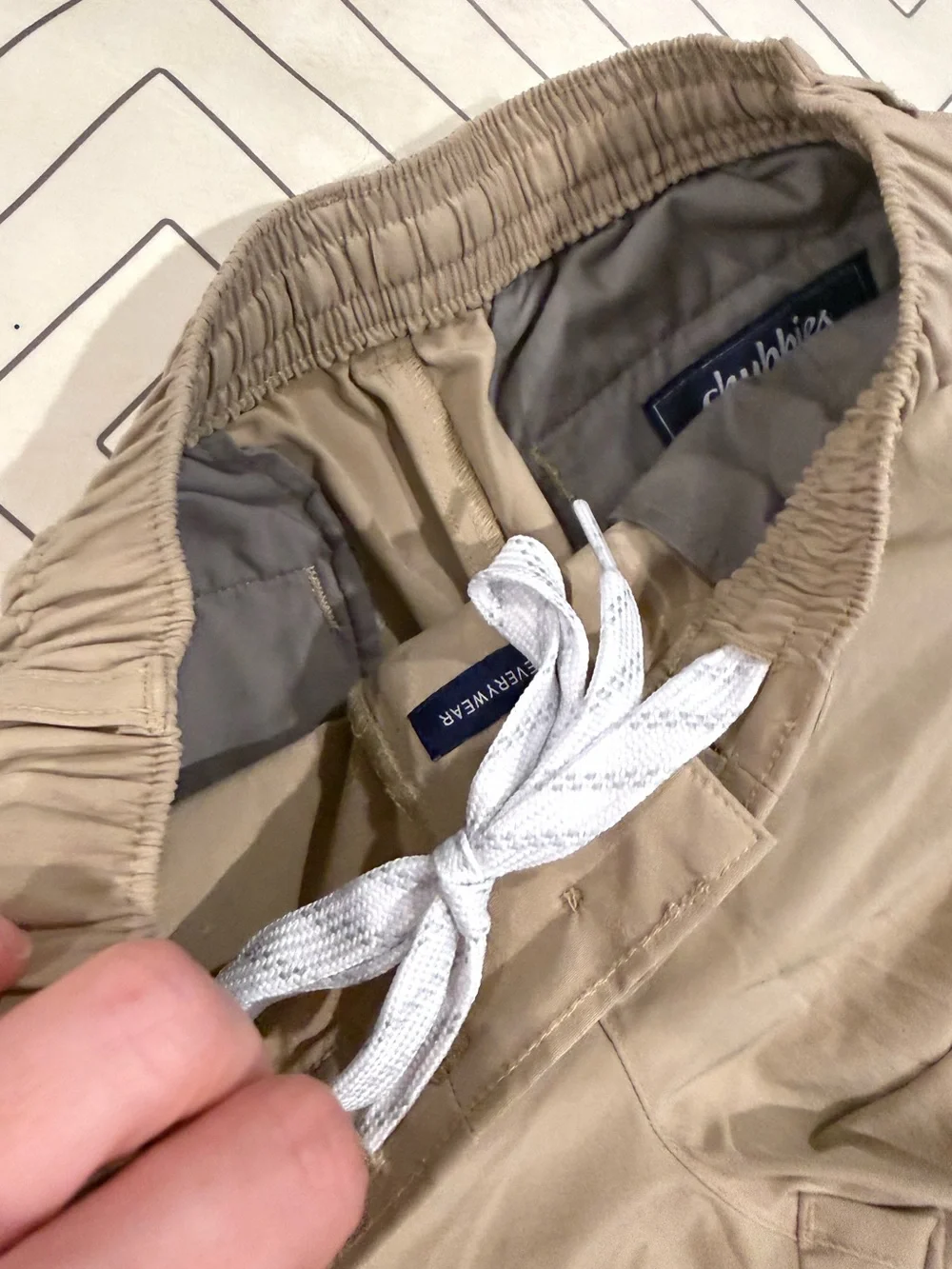 Chubbies Casual Elastic Waist Khaki Shorts